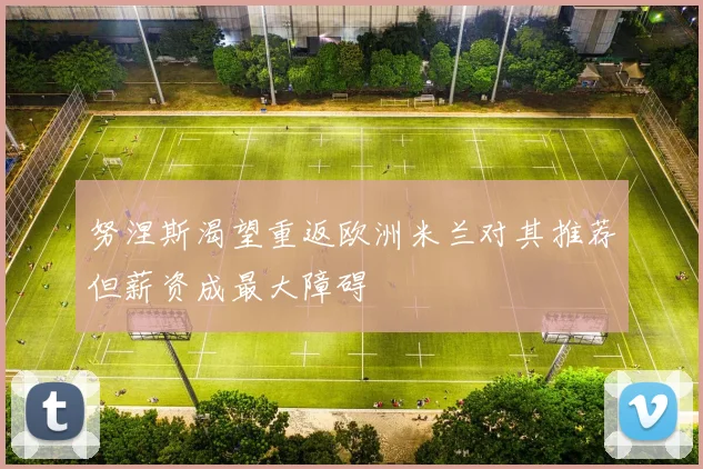 努涅斯渴望重返欧洲米兰对其推荐但薪资成最大障碍